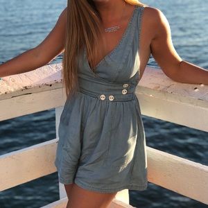 URBAN OUTFITTERS Denim Romper